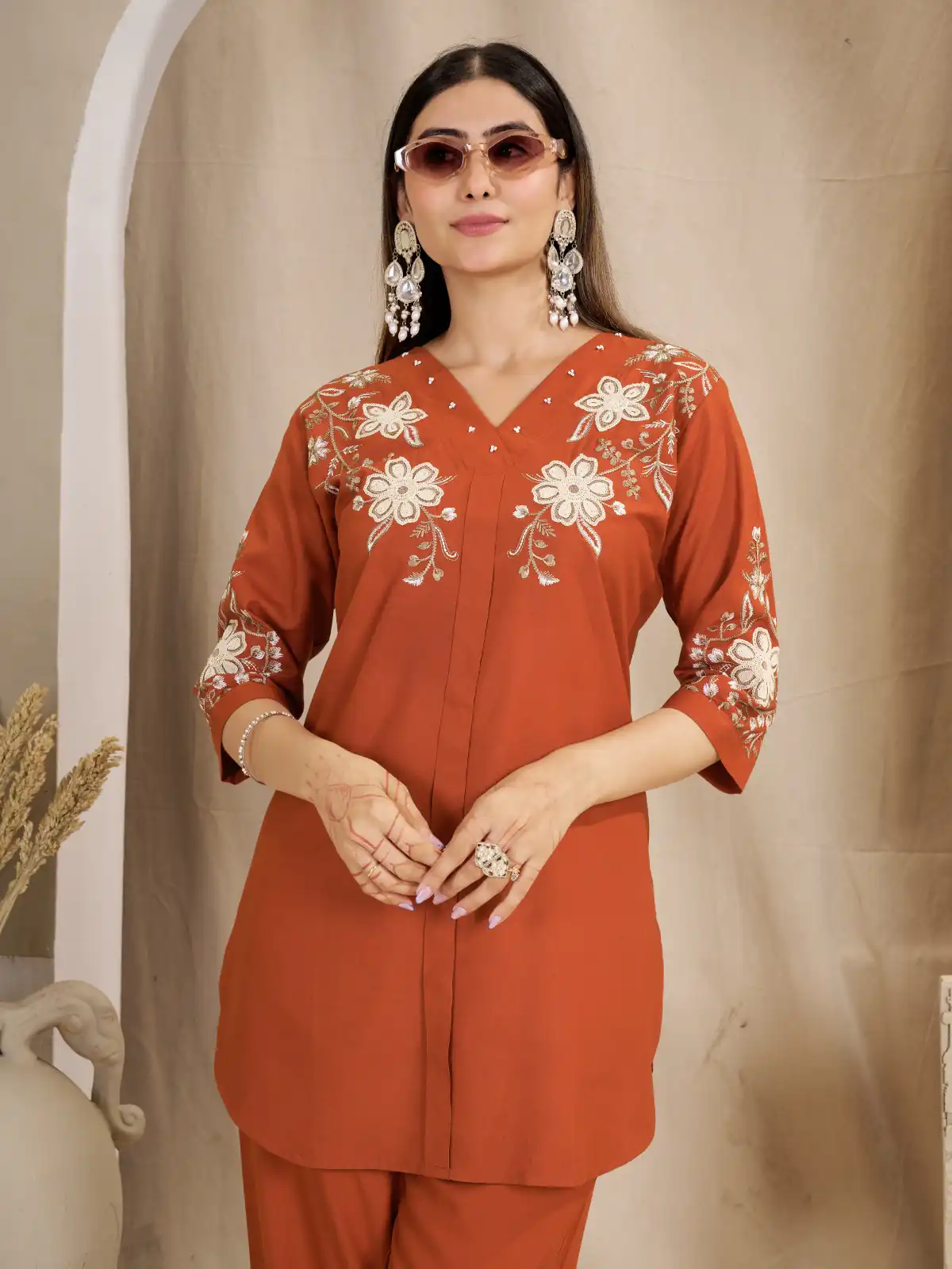 DIVA 169 Orange Colour Rayon Cotton Kurti with Embroidery Work. Introductory Price ₹1999. Delivery 4-6 Working Days. Shop now. | Kurti, Bollywood Kurti, Creative Kurtis, Designer Kurti, Party Wear Kurti, Selfie Kurti