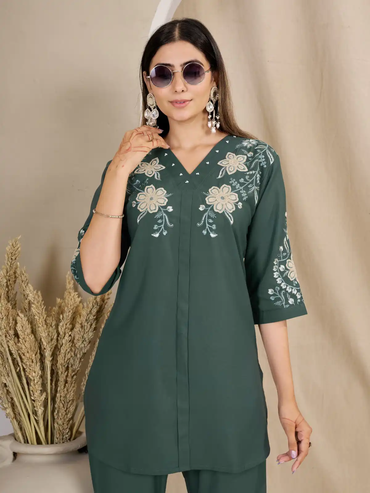 DIVA 169 Teal Colour Rayon Cotton Kurti with Embroidery Work. Introductory Price ₹1999. Delivery 4-6 Working Days. Shop now. | Kurti, Bollywood Kurti, Creative Kurtis, Designer Kurti, Party Wear Kurti, Selfie Kurti