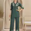 DIVA 169 Teal Colour Rayon Cotton Kurti with Embroidery Work. Introductory Price ₹1999. Delivery 4-6 Working Days. Shop now. | Kurti, Bollywood Kurti, Creative Kurtis, Designer Kurti, Party Wear Kurti, Selfie Kurti