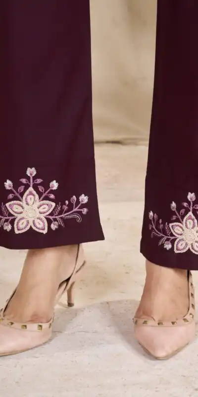 DIVA 169 Wine Colour Rayon Cotton Kurti with Embroidery Work. Introductory Price ₹1999. Delivery 4-6 Working Days. Shop now. | Kurti, Bollywood Kurti, Creative Kurtis, Designer Kurti, Party Wear Kurti, Selfie Kurti