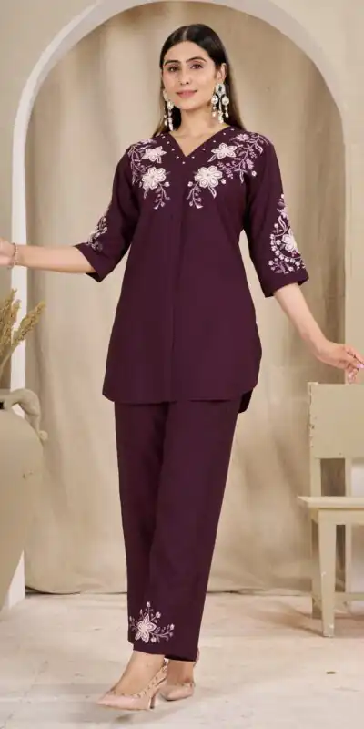 DIVA 169 Wine Colour Rayon Cotton Kurti with Embroidery Work. Introductory Price ₹1999. Delivery 4-6 Working Days. Shop now. | Kurti, Bollywood Kurti, Creative Kurtis, Designer Kurti, Party Wear Kurti, Selfie Kurti