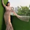 DF 3490 Chiku Color Butterfly Net Heavy 5mm Sequins Embroidery work Saree Casual, Wedding, Festive, Events . Expected Delivery  4-6 Working Days @1799/- only                                                                                | Designer Sarees, Modern Digital sarees, Sarees, Bollywood Sarees, Creative Sarees, Embroidered Sarees, Ethnic Saree, Party Wear Sarees
