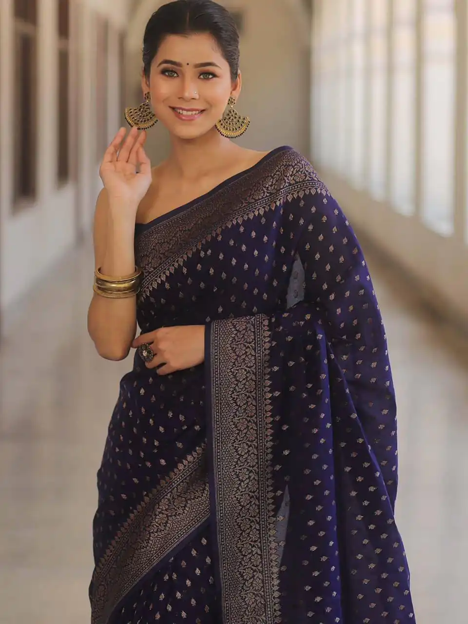 KPR 266 Dark Purple Soft Lichi Silk Cloth Saree Perfect for Wedding, Party, Family Gatherings, Sangeet, Ethnic Day – Festive Deal ₹1349. Delivery 4-6 Workin | Designer Sarees, Modern Digital sarees, Sarees, Bollywood Sarees, Creative Sarees, Embroidered Sarees, Ethnic Saree, Party Wear Sarees