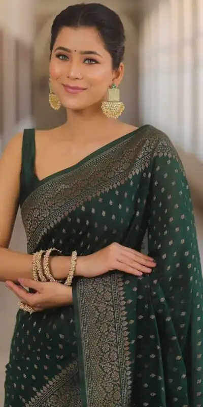 KPR 266 Green Soft Lichi Silk Cloth Saree Perfect for Wedding, Party, Family Gatherings, Sangeet, Ethnic Day – . Festive Deal ₹1349. Delivery 4-6 Workin | Designer Sarees, Modern Digital sarees, Sarees, Bollywood Sarees, Creative Sarees, Embroidered Sarees, Ethnic Saree, Party Wear Sarees