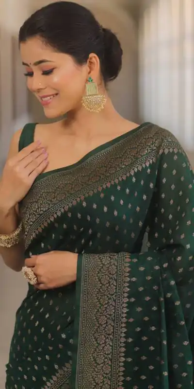 KPR 266 Green Soft Lichi Silk Cloth Saree Perfect for Wedding, Party, Family Gatherings, Sangeet, Ethnic Day – . Festive Deal ₹1349. Delivery 4-6 Workin | Designer Sarees, Modern Digital sarees, Sarees, Bollywood Sarees, Creative Sarees, Embroidered Sarees, Ethnic Saree, Party Wear Sarees
