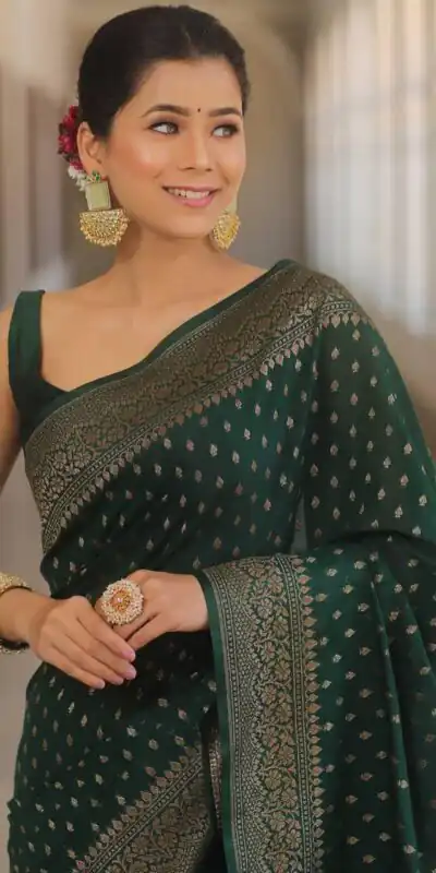 KPR 266 Green Soft Lichi Silk Cloth Saree Perfect for Wedding, Party, Family Gatherings, Sangeet, Ethnic Day – . Festive Deal ₹1349. Delivery 4-6 Workin | Designer Sarees, Modern Digital sarees, Sarees, Bollywood Sarees, Creative Sarees, Embroidered Sarees, Ethnic Saree, Party Wear Sarees