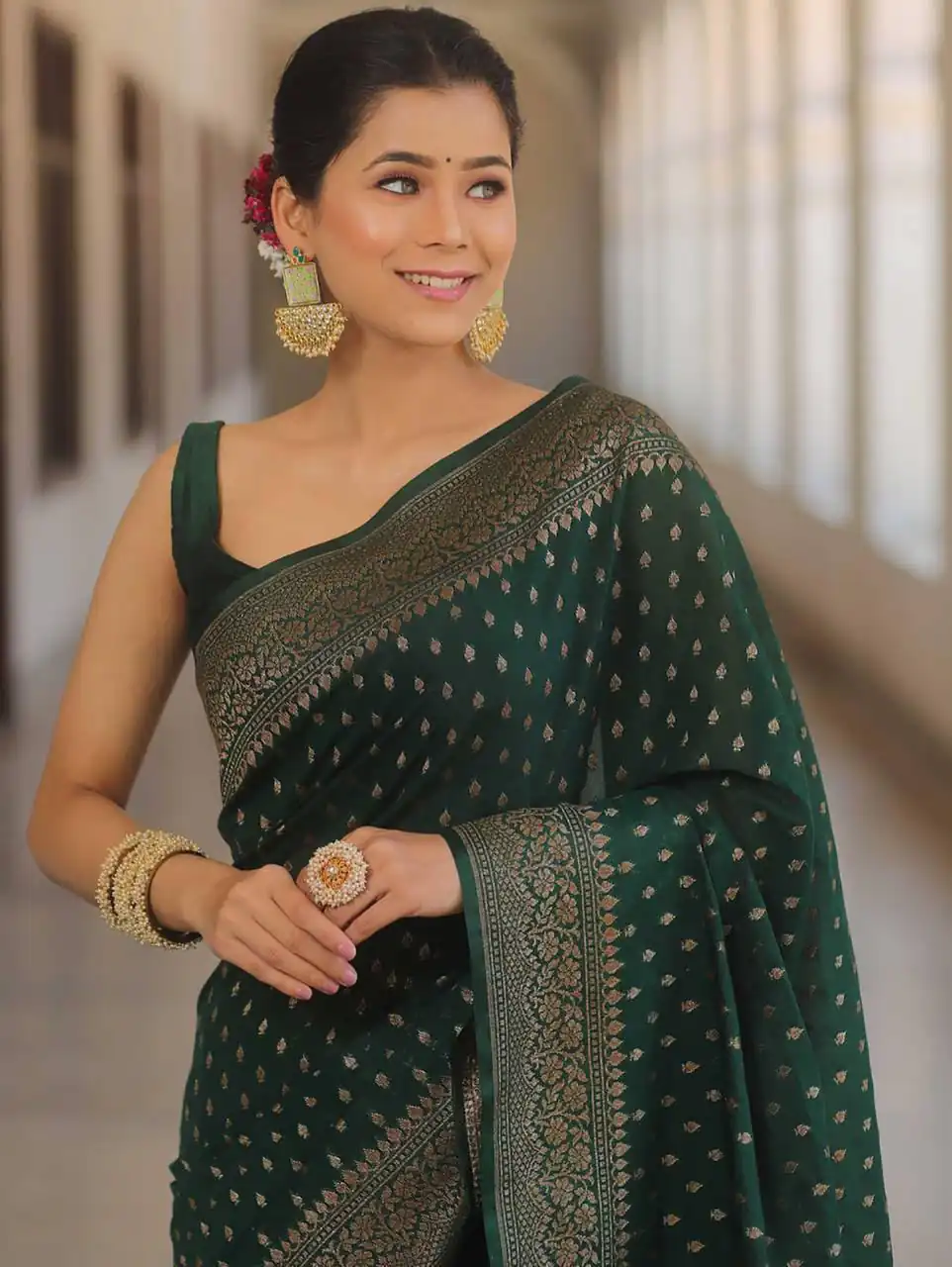 KPR 266 Green Soft Lichi Silk Cloth Saree Perfect for Wedding, Party, Family Gatherings, Sangeet, Ethnic Day – . Festive Deal ₹1349. Delivery 4-6 Workin | Designer Sarees, Modern Digital sarees, Sarees, Bollywood Sarees, Creative Sarees, Embroidered Sarees, Ethnic Saree, Party Wear Sarees