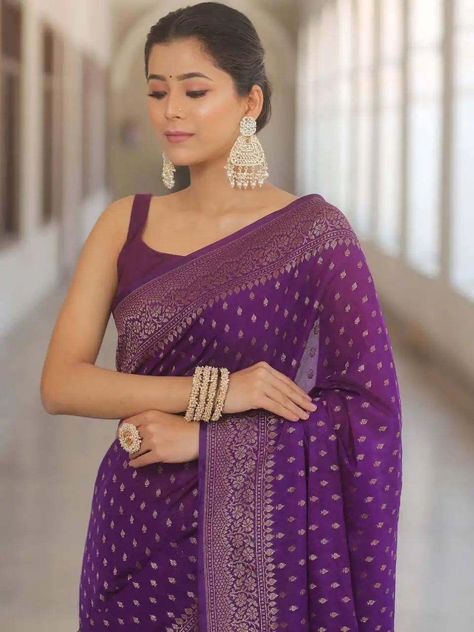 KPR 266 Purple Soft Lichi Silk Cloth Saree Perfect for Wedding, Party, Family Gatherings, Sangeet, Ethnic Day – . Festive Deal ₹1349. Delivery 4-6 Workin | Designer Sarees, Modern Digital sarees, Sarees, Bollywood Sarees, Creative Sarees, Embroidered Sarees, Ethnic Saree, Party Wear Sarees