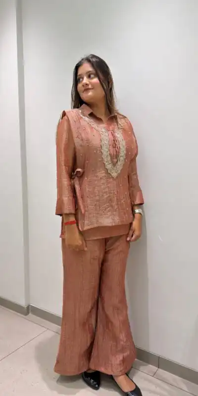 BE 493 Rust Colour | Brown Salsa Silk Kurti with Hand Work. Get it for ₹2199. Delivery 4-6 Working Days. Online Shop now. | Kurti, Bollywood Kurti, Creative Kurtis, Designer Kurti, Party Wear Kurti, Selfie Kurti