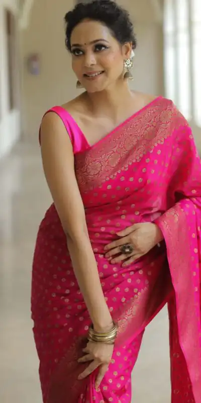 KPR 233 Pink in Soft Lichi Silk Lace Border & Lace Work Saree . Available at ₹1549 only. Delivery 4-6 Working Days. Shop now. | Designer Sarees, Modern Digital sarees, Sarees, Bollywood Sarees, Creative Sarees, Embroidered Sarees, Ethnic Saree, Party Wear Sarees