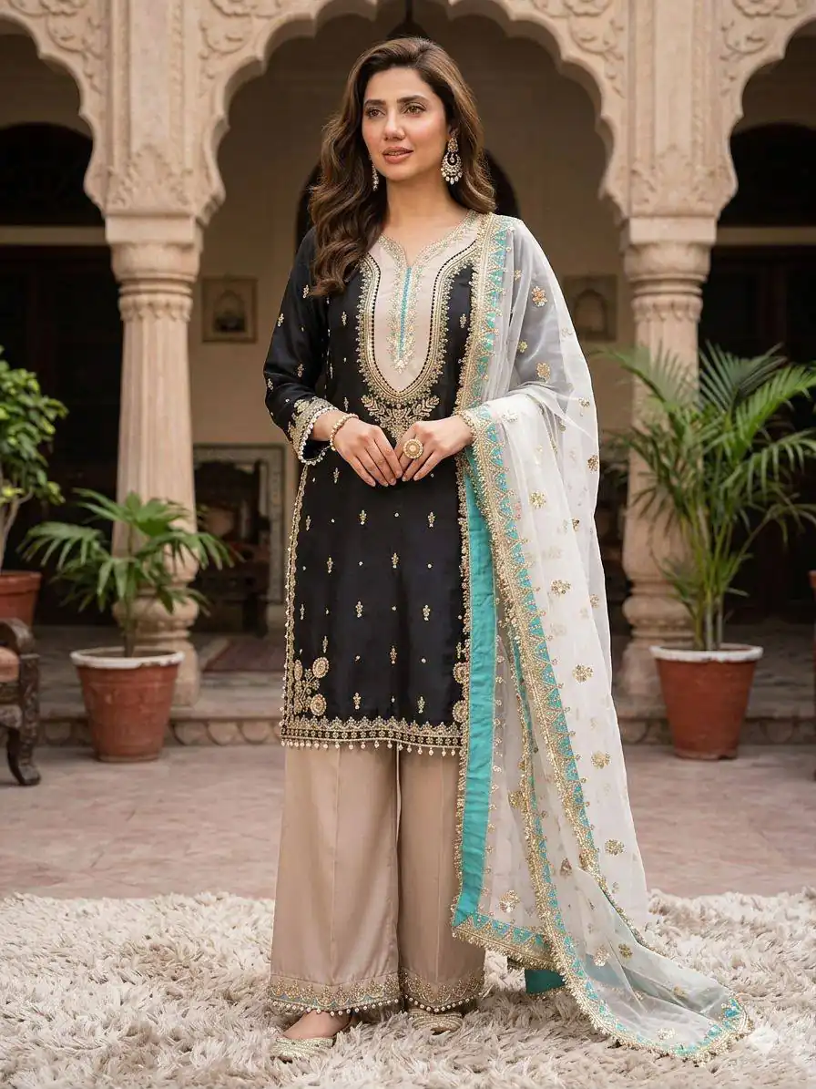 LG 2068 Black Crape Silk Salwar Suit Perfect for Wedding, Party, Onam, Reception, Housewarming – . Grab it for ₹1999. Delivery 4-6 Working Day | Jump Suits, Salwar suit, Casual Suits, Creative suits, Designer Suits, Palazzo Suits, Party Wear Suits, Patiala Suits, Straight Suits