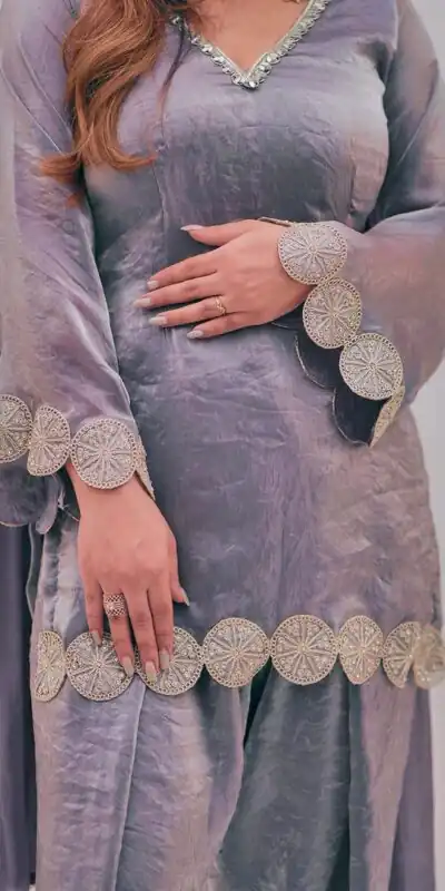MF 545 Lavender Fendy Silk Salwar Suitwith Embroidery Work & Lace Work. Now at just ₹2099. Delivery 4-6 Working Days. Shop now. | Jump Suits, Salwar suit, Casual Suits, Creative suits, Designer Suits, Palazzo Suits, Party Wear Suits, Patiala Suits, Straight Suits
