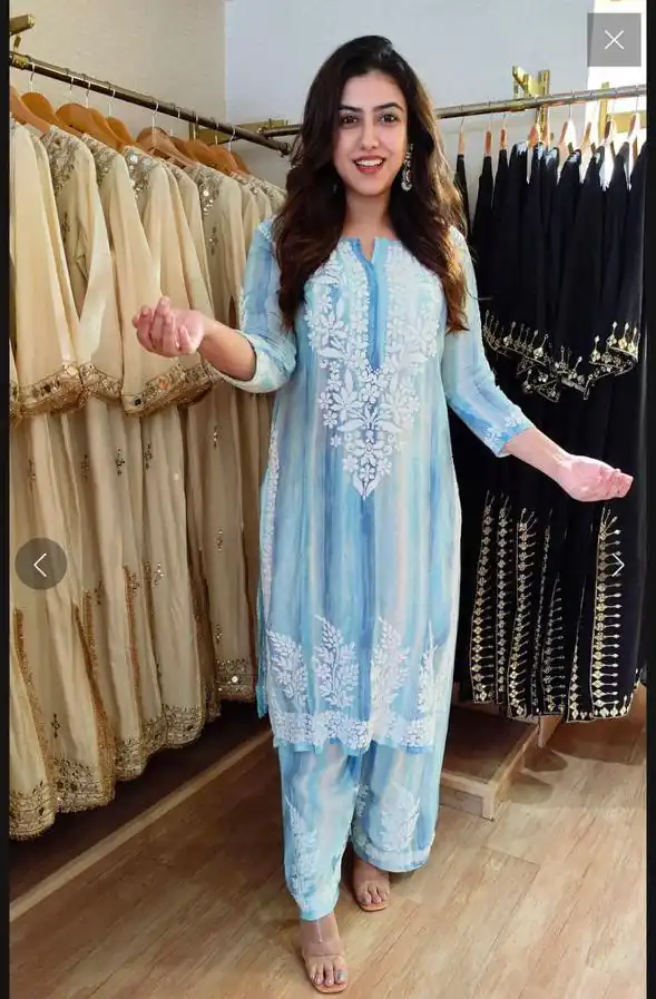 BE 460 Blue Rayon Salwar Suit with Embroidery Work & Thread Embroidery. Best Price ₹2099. Delivery 4-6 Working Days. Shop now. | Jump Suits, Salwar suit, Casual Suits, Creative suits, Designer Suits, Palazzo Suits, Party Wear Suits, Patiala Suits, Straight Suits