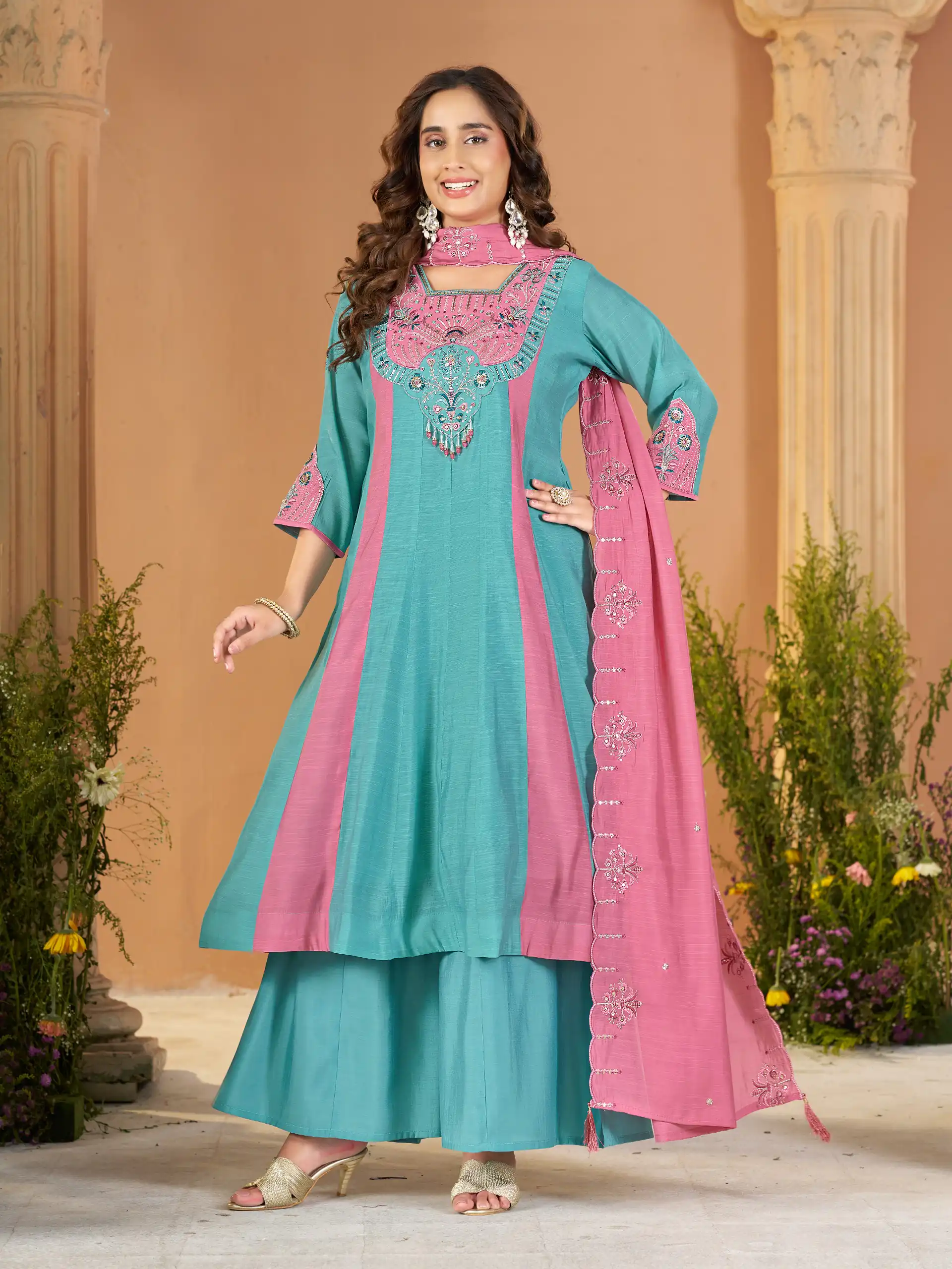 DIVA 186 Blue Mal Chanderi Salwar Suit Perfect for Wedding, Party, Baisakhi, Housewarming, Sangeet – Introductory Price ₹2899. Delivery 4-6 Working D | Jump Suits, Salwar suit, Casual Suits, Creative suits, Designer Suits, Palazzo Suits, Party Wear Suits, Patiala Suits, Straight Suits