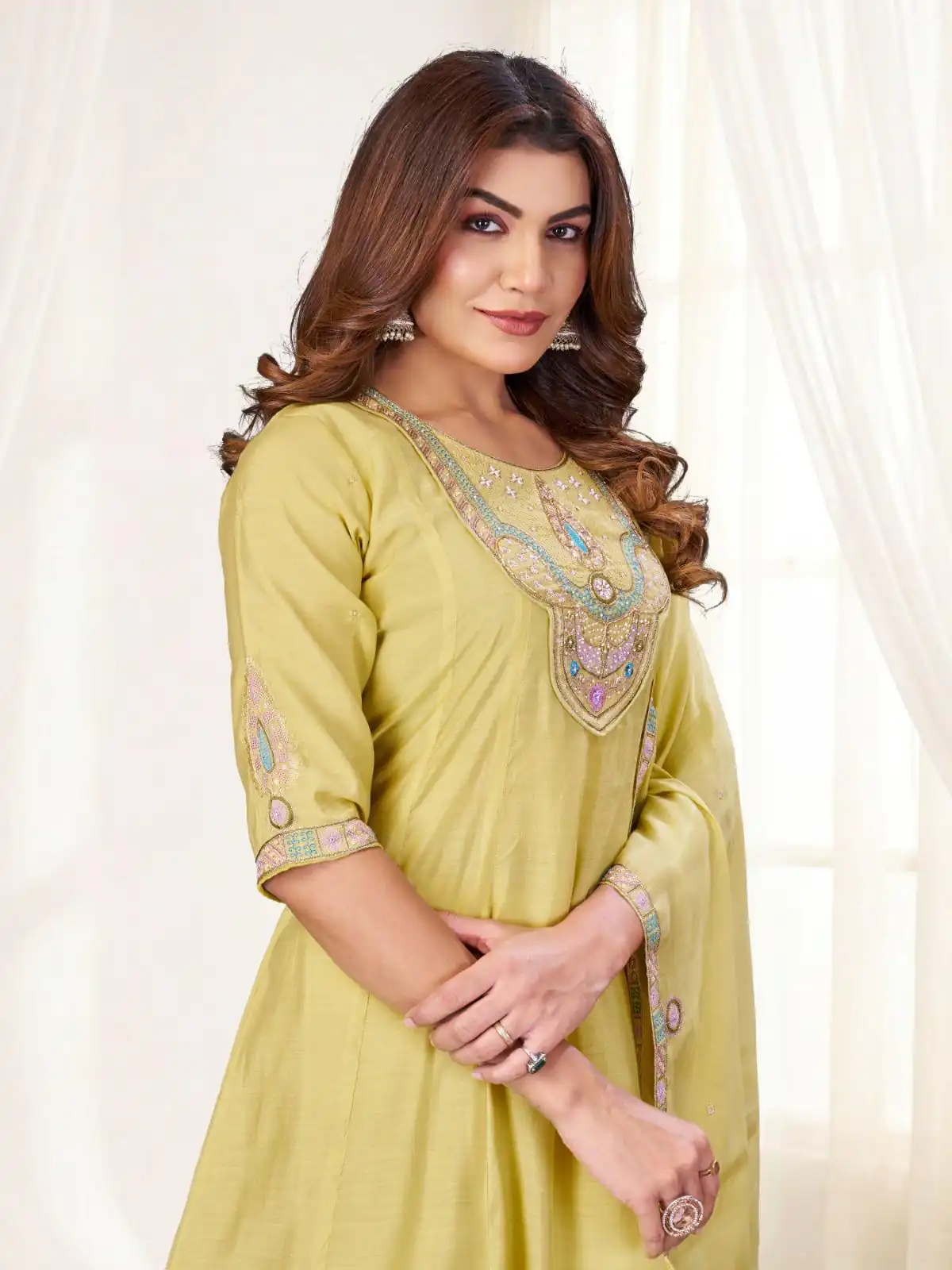 DIVA 171 Yellow Mal Chanderi Salwar Suit Perfect for Wedding, Party, Baisakhi, Housewarming, Sangeet – Introductory Price ₹2449. Delivery 4-6 Working D | Jump Suits, Salwar suit, Casual Suits, Creative suits, Designer Suits, Palazzo Suits, Party Wear Suits, Patiala Suits, Straight Suits