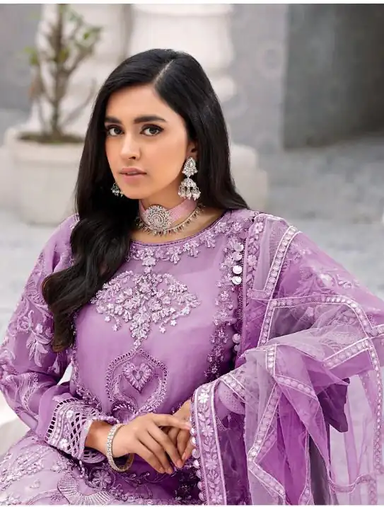 FC 131 Lavender Georgette Salwar Suit with Mirror Work & Embroidery Work. Get it for ₹2349. Delivery 4-6 Working Days. Shop now. | Jump Suits, Salwar suit, Casual Suits, Creative suits, Designer Suits, Palazzo Suits, Party Wear Suits, Patiala Suits, Straight Suits