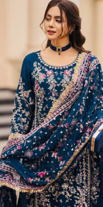 SRK 5333 Teal Faux Georgette Salwar Suit with Mirror Work & Embroidery Work. Get it for ₹2799. Delivery 4-6 Working Days. Shop now. | Jump Suits, Salwar suit, Casual Suits, Creative suits, Designer Suits, Palazzo Suits, Party Wear Suits, Patiala Suits, Straight Suits