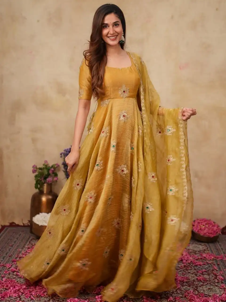 KD 1651 Mastered in Salsa Silk Embroidery Work & Sequins Work Gown . Get it for ₹2449. Delivery 4-6 Working Days. Online Shop now. | Gowns, Bollywood Gowns, Creative Gowns, Designer Gowns, Embroidered Gowns, Party Wear Gowns