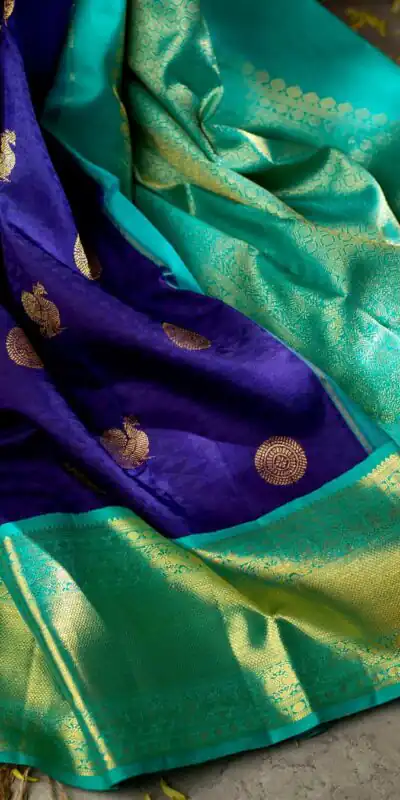 KPR 083 Blue Soft Lichi Silk Saree with Lace Work & Lace Border. Introductory Price ₹1649. Delivery 4-6 Working Days. Shop now. | Designer Sarees, Modern Digital sarees, Sarees, Bollywood Sarees, Creative Sarees, Embroidered Sarees, Ethnic Saree, Party Wear Sarees