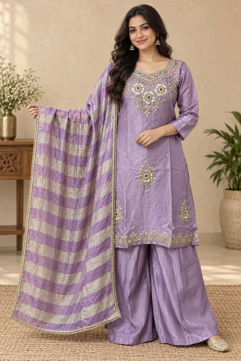 DIVA 188 Lavender Glass Silk Salwar Suit Perfect for Wedding, Party, Durga Puja, Haldi, Makar Sankranti –Available at ₹2799 only. Delivery 4-6 Working Days | Jump Suits, Salwar suit, Casual Suits, Creative suits, Designer Suits, Palazzo Suits, Party Wear Suits, Patiala Suits, Straight Suits