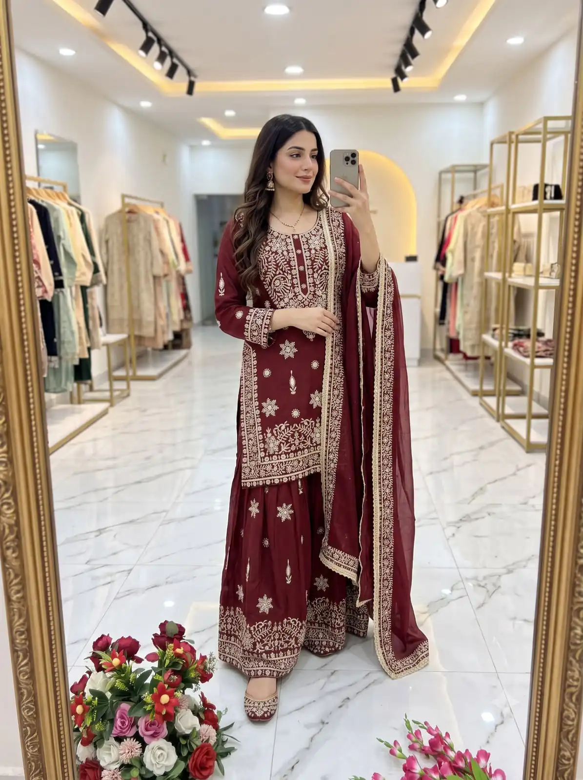 WW 1243 Maroon NC Zimmy Silk Salwar Suit Perfect for Wedding, Party, Baby Shower, Festival Celebrations, Pongal – . Grab it for ₹2449. Delivery 4-6 Worki | Jump Suits, Salwar suit, Casual Suits, Creative suits, Designer Suits, Palazzo Suits, Party Wear Suits, Patiala Suits, Straight Suits