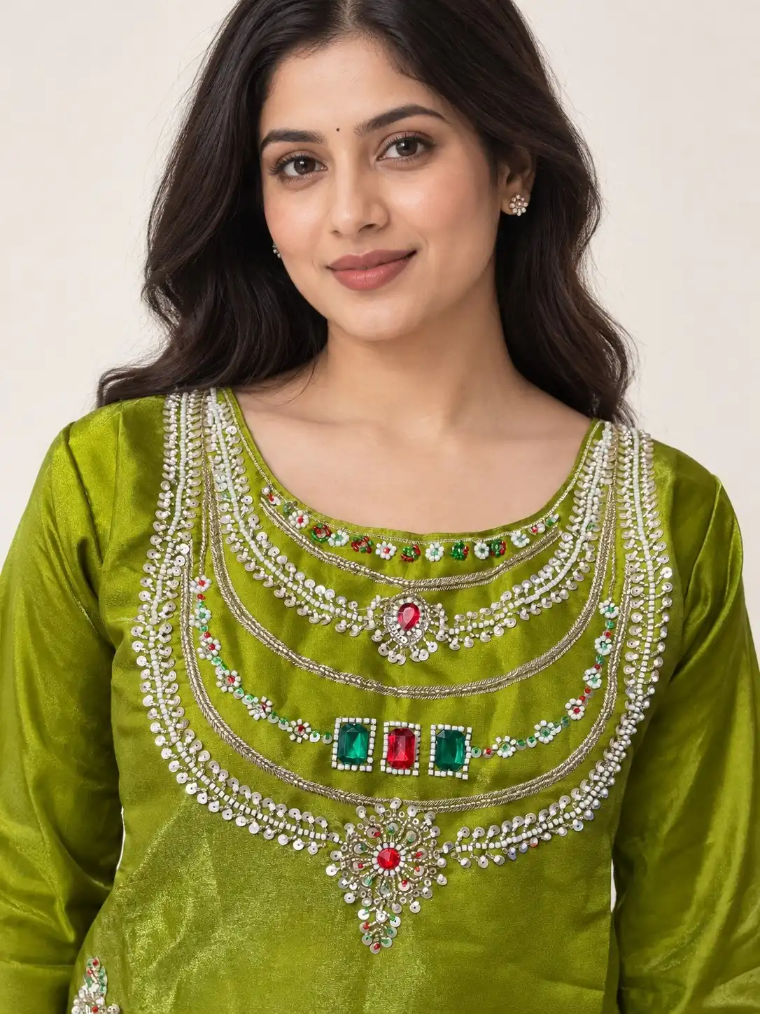 DIVA 188 Mehendi Glass Silk Salwar Suit Perfect for Wedding, Party, Durga Puja, Haldi, Makar Sankranti –Available at ₹2799 only. Delivery 4-6 Working Days | Jump Suits, Salwar suit, Casual Suits, Creative suits, Designer Suits, Palazzo Suits, Party Wear Suits, Patiala Suits, Straight Suits