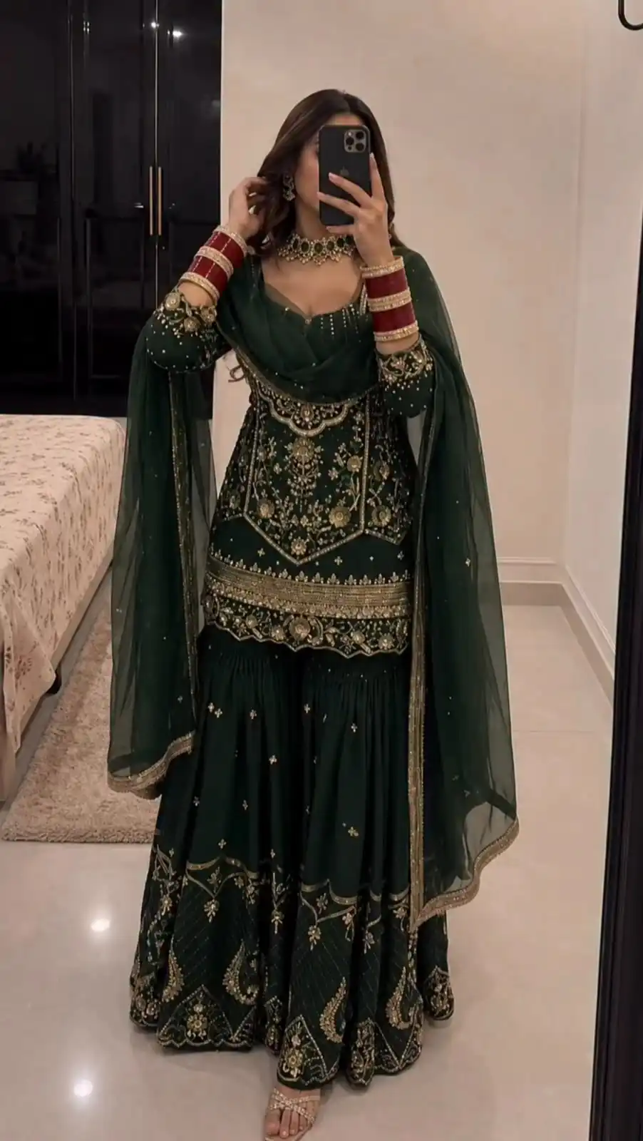 KF 1736 Green Faux Georgette Salwar Suit with Mirror Work & Embroidery Work. Get it for ₹2449. Delivery 4-6 Working Days. Shop now. | Jump Suits, Salwar suit, Casual Suits, Creative suits, Designer Suits, Palazzo Suits, Party Wear Suits, Patiala Suits, Straight Suits