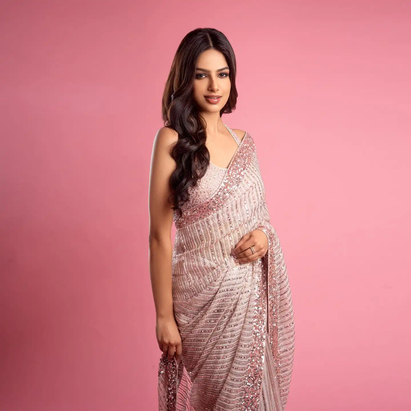 LG 1334 Pink Saree : Georgette Blouse : Phantom Silk Work : Sequence Embroidered Work On All Over The Saree Party, Wedding, @1999/- Only | Designer Sarees, Sarees, Bollywood Sarees, Creative Sarees, Embroidered Sarees, Ethnic Saree, Party Wear Sarees