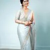 Exotic Sky Blue Color Special Organza Saree