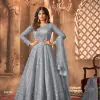 Beautiful Grey Color Sequence With Embroidery Work Gown