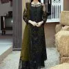 New Exclusive Black & Green Faux Georgette Salwar Suit