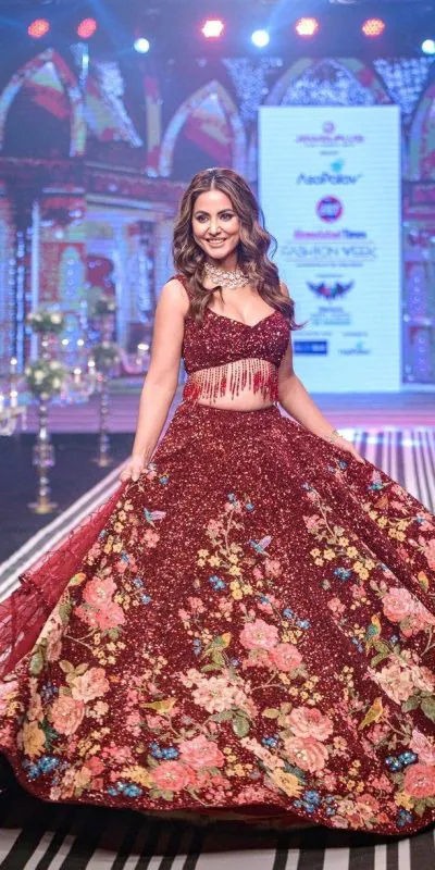Glorious Maroon Color Georgette With Embroidery Lehenga Choli