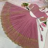 Beautiful Pink Color Georgette With Embroidery Sequence Work Lehenga Choli