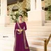 Angel Purple Color Georgette Embroidery work Anarkali Suit