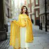 Elegant White Color Georgette Embroidery Sequence Work Kurti