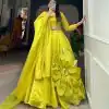 New Exclusive Yellow Color Rajwadi Chanderi Silk Lehenga Choli