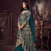 Maisha Women's Wear Peacock Blue Color Heavy Net Embroidered Stone Work Sharara Suit