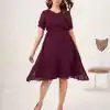 Aesthetically Pleasing Wine Color Heavy Georgette Butti Kurti