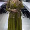 Beautiful Green Color Georgette Thread Sequence Salwar Suit
