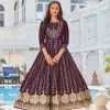 Consummate Purple Color Heavy 14 Kg Rayon Printed Work Kurti