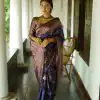 Cute Royal Blue Color Soft Lichi Silk Ordinary Design Pallu Saree