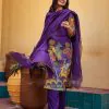 Elegant Violet Color Cotton Kalamkari Print Work Kurti