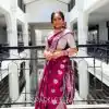 Fashionable Red Color Soft Lichi Silk Beautiful Rich Pallu Saree