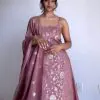 Grand Pink Color Jimmy Chu Thread & Sequence Work Salwar Suit