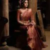 Majestic Maroon Color Banarasi Soft Silk Ordinary Design Saree