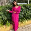 Pure Pink Color Heavy Rayon Thread Sequence Work Salwar Suit