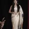 Softly Cream Color Heavy Devsena Soft Silk Digital Printed Saree