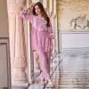 Sublime Pink Color Rayon With Beautiful Embroidery Work Kurti