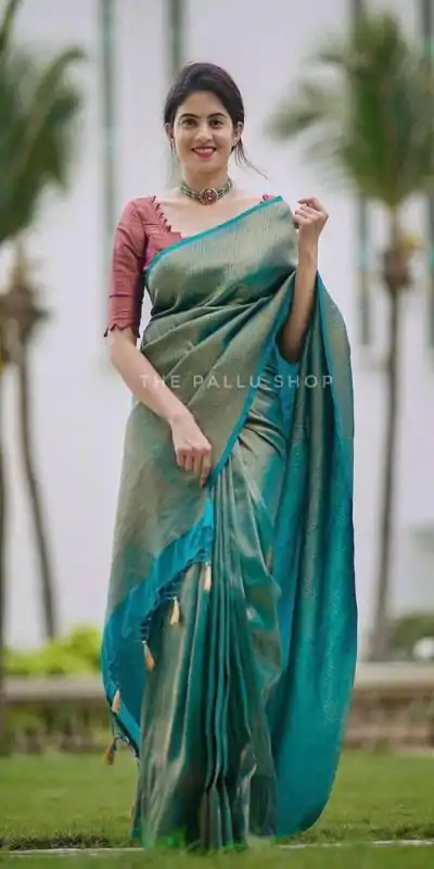 KP 4099 Blue Color Soft Lichi Silk Cloth Rich Pallu All Over Saree Events Casual, Wedding, Festive, Events Etc. Expected Delivery  4-6 Working Days @1349/- | Designer Sarees, Sarees, Bollywood Sarees, Creative Sarees, Embroidered Sarees, Ethnic Saree, Modern Digital sarees, Party Wear Sarees