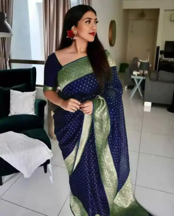 KP 4012 Navy Blue Color Soft Lichi Silk Cloth Beautiful Rich Pallu Saree Casual, Party Wear, Wedding, Events Etc.   Expected Delivery 4-6 Working Days @ 1349 | Designer Sarees, Sarees, Bollywood Sarees, Creative Sarees, Embroidered Sarees, Ethnic Saree, Modern Digital sarees, Party Wear Sarees
